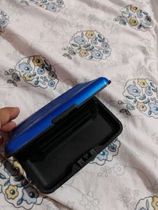 Blue Card Holder Wallet