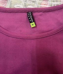 Side Cut Purple Top