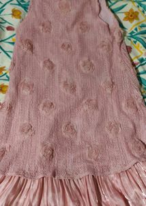 Savana Pink Ruffle Tank Dress