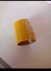 Vibrant Yellow Bangles Set