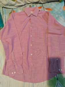 Men's Pink Formal Shirt,Size M