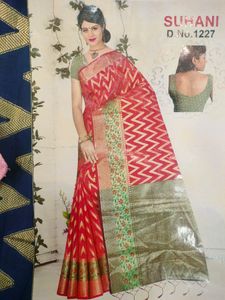 Heavy Banarasi Style Cotton Silk Saree