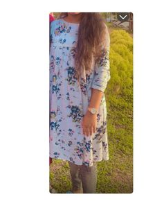 Boho Floral Print Tunic Top