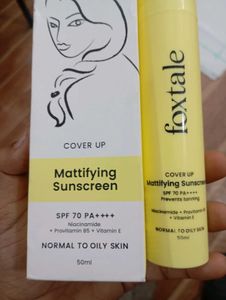 Foxtale Mattifying Sunscreen SPF 70