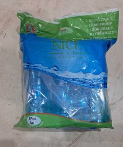 NicePet 1 ltr Water Bottles (Set of 6)