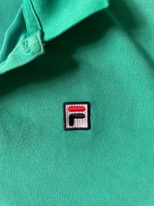 Men's Green Fila Polo T-Shirt