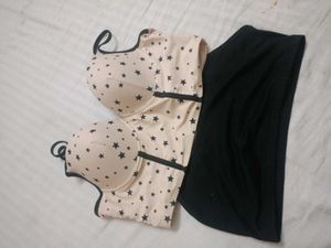 Chiara Ferragni Eye-star Print Push-up Bra