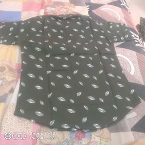 Stylish Leaf Print Shirt for Boys