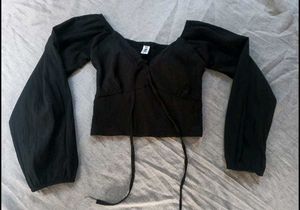 Stylish Black Puff Sleeve Top