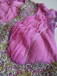 Beautiful Pink Ombre Ethnic Gown