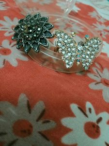 combo pack of 2 stylish Rings &amp; 1 pcs earring