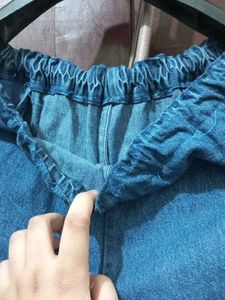 Embroidered Denim Pants
