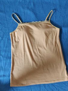 Cream Lace Trim Camisole