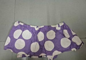 Lavender Off-Shoulder Crop Top &amp; Skirt Set