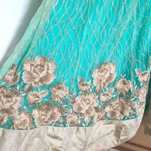 Stunning Teal Ethnic Gown