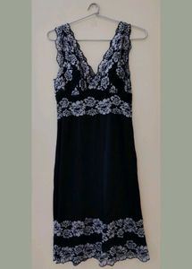 Vintage Black Lace Nightgown