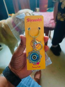Exquisite Peacock &amp; Evil Eye Keychains pack of 2