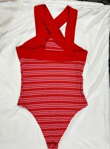 ZARA Striped Bodysuit prachi desai