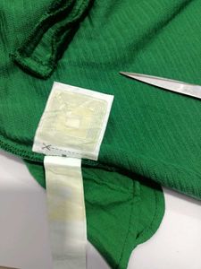 Green Corduroy Mini Skirt Like New Condition