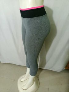 Imported Grey Capris with Pink Free Size S M L