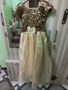 Gold & Cream Special Occasion Dress