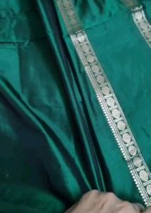 Elegant Green Silk Saree