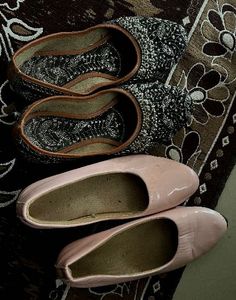 Combo Pack of 2 Women’s Flats – Black Embroidered