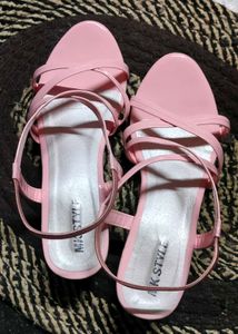 Fashion Women's Block Heel Pink Colour