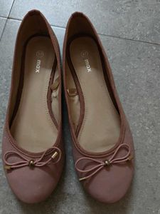 Chic Rose Gold Glitter Ballet Flats