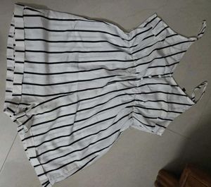 Striped Romper Jumpsuit