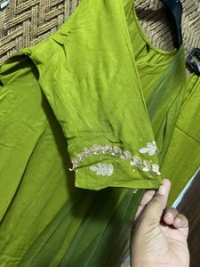 Elegant Olive Green Kurta Set