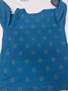 Blue Printed Kurta