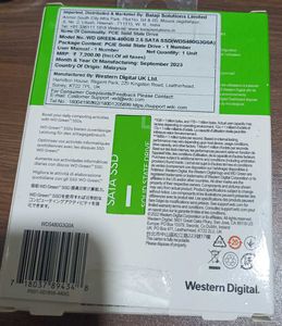 WD Green 480GB SSD