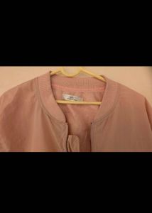 Light Pink Bomber Jacket