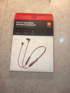 Red Wireless Neckband Earphones