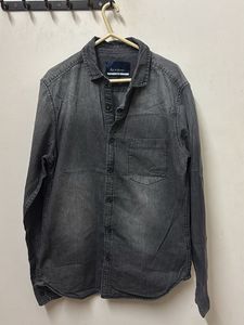 Mast and harbour Grey Denim Shirt