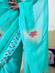Stunning Sea Green Saree