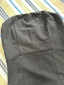 Black Strapless Bodysuit