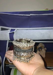 Oxidized Silver Cuff Bracelet