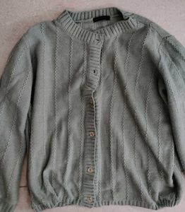 Soft Sage Green Cardigan+ Kurti combo ✨