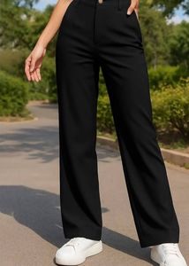 Black trouser pant women
