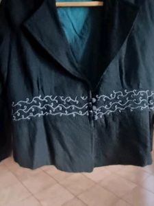 Pure Wool Embroidered Fabindia Coat