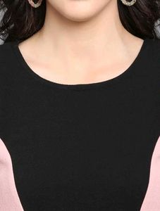 Chic Color Block Mini Bodycon Dress