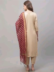 Kurta Pant Set With Dupatta