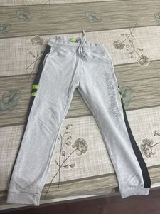 Men's Grey Joggers with Side Stripes