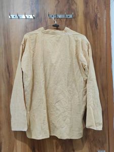 lemon yellow Cotton Kurta
