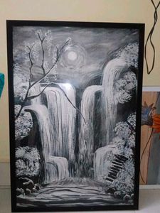 Handmade Waterfall Painting