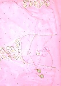 Elegant Pink Saree with Blouse