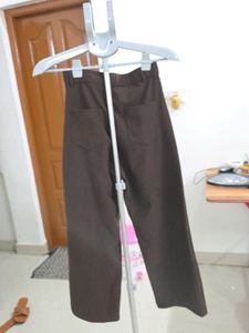 Brown Wide-Leg Trousers