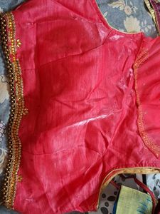 Stunning Pink Embellished Net Blouse